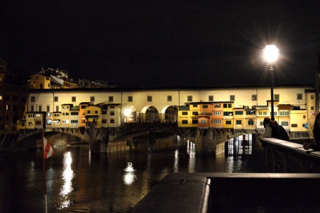 Ponte Vecchio at night.